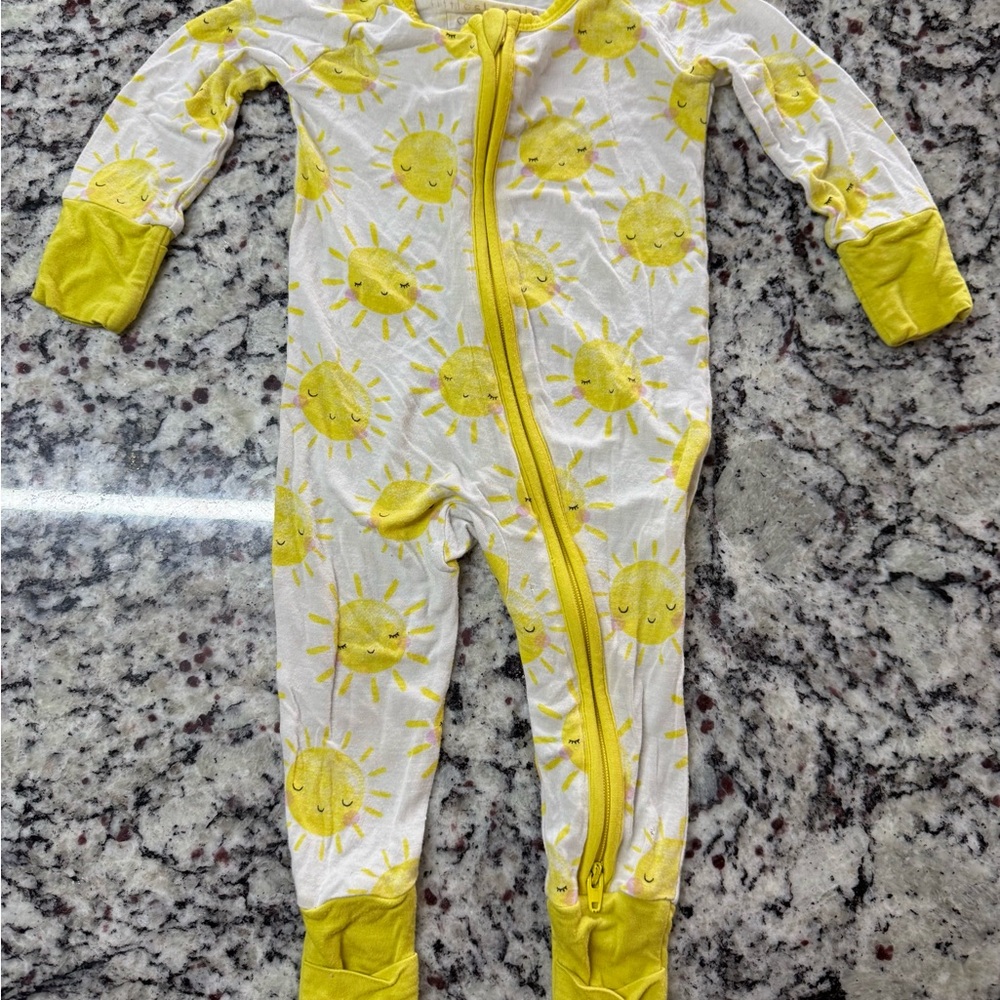 Little Sleepies Sunshine Yellow Zippie 0-3 months
